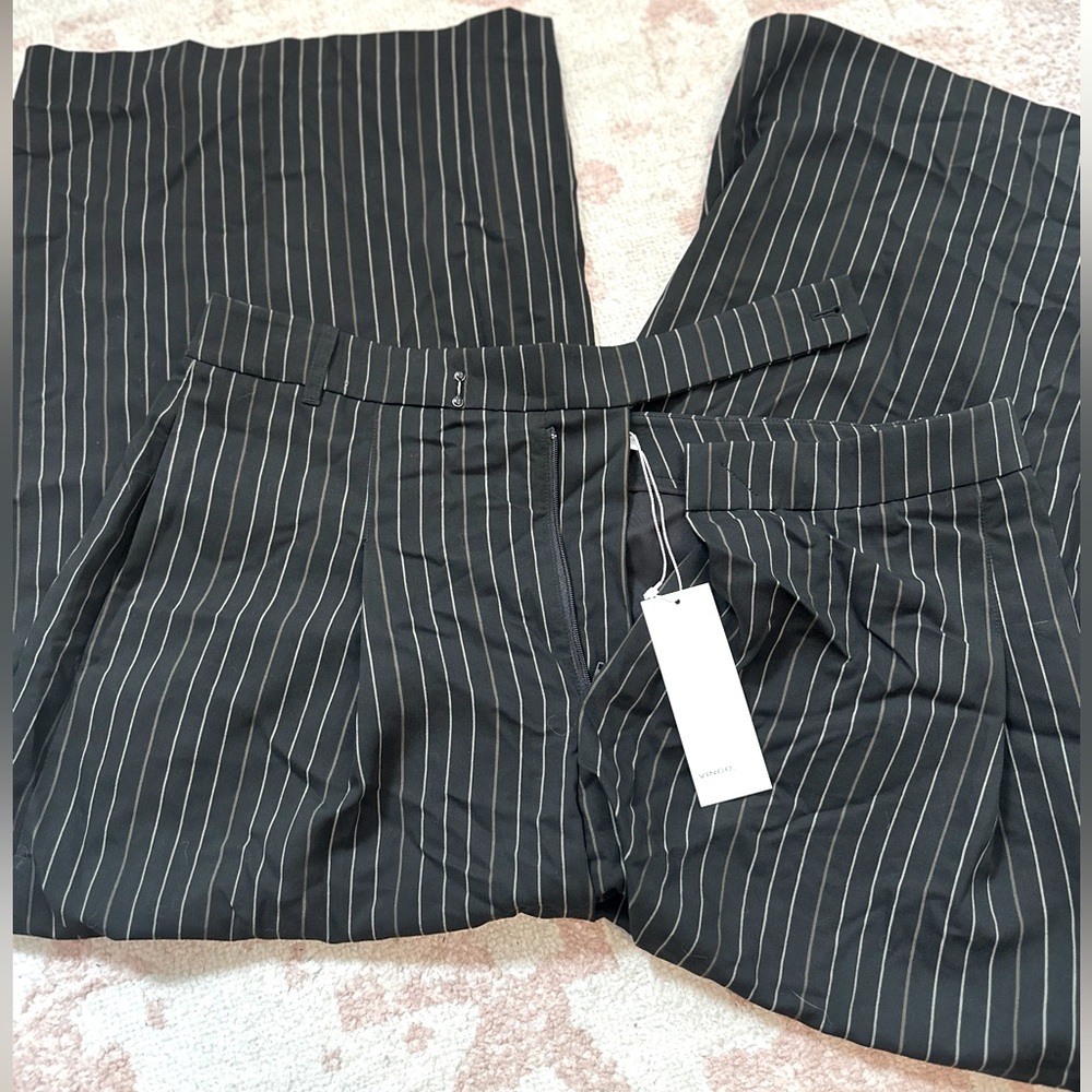 Vince, black and tan striped dress pants